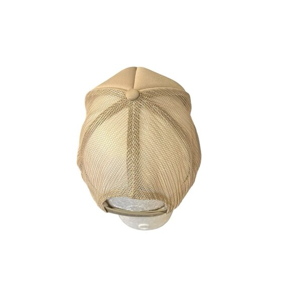 Urban Outfitters Tan VARSITY Truckers Cap One Size Snapback OTTO NWT READ - Picture 5 of 8